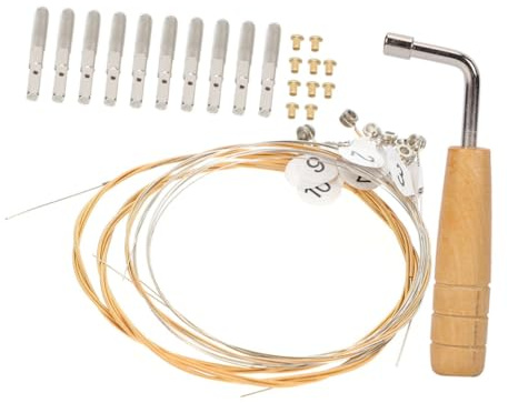 BESTonZON Crystal Harfe 3 Sätze Leier Gesetzt Stimmwirbel Für Leier Gitarrenbausatz Leierharfe Zubehör Gitarrenzubehör Lyra-ersatzzubehör Leier Harfenwirbelteil Gitarren-kits Kleine Harfe Holz Metall