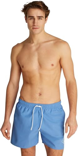 Calvin Klein Bañador Hombre Medium Drawstring con Logotipo, Azul (Glacier 5534269), 6XL