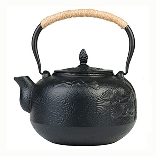 Teiera Bollitore, Teiera in Ghisa, Bollitore for il Tè, Teiera Giapponese in Ghisa con Infusore in Acciaio Inox, Bollitore in Ghisa, Teiera in Ferro Rivestita con Interno