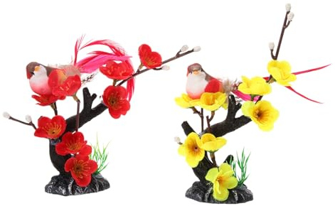 DECHOUS 2pezzi Fiori Finti Per Piatti Di Sushi Decorazioni Floreali Ornamenti Per Piatto Da Portata Fiori Per Vassoio Di Sushi Piante Artificiali