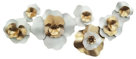 XYUERU Decorazione murale 3D in Metallo, Scultura da Appendere alla Parete, Decorazione Artistica Ornamentale, Decorazione murale Fatta a Mano dall'aspetto Antico