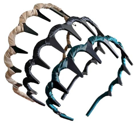 Kvinnors modeband, vintage hög kraniu-m konstgjorda hårband, 3 -delar modetillbehör huvudbonader, retro hög skalle hårband, huvudband hårban-d för arbete he m rese
