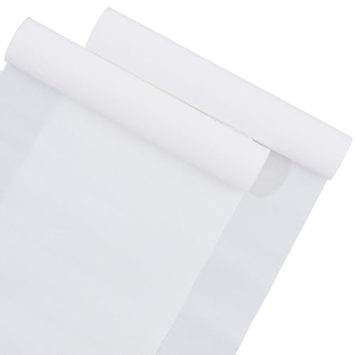 CRASPIRE Papel Crepé Blanco,2 rollo 98x9.8in(25mx2.5cm),Envolver Flores,Manualidades,Fiestas Cumpleaños,Decoración Bodas,Hecho A Mano,Celebrar,Graduaciones,Aniversarios,Despedidas Soltera,Suministros