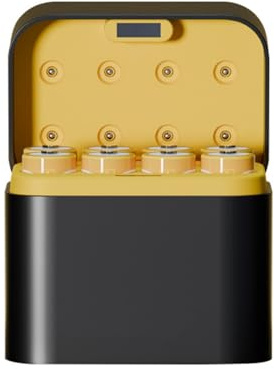 Geavonyg Batterie AA Ricaricabili Litio Batteria Doppia A da 1 5 V con Adattatore Carica Batteria Uscita 1 5 V Batterie Ricaricabili capacità Alte Prestazioni