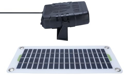 Fockety Chauffage à Panneau Solaire 30 W, Chauffage de Voiture à énergie Solaire Portable avec Protection contre la Surchauffe, pour L'extérieur, Animalerie, Poulailler