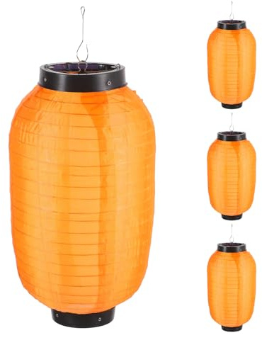 Hemobllo 4pièces Lanterne de Style Japonais Décorative Suspendue pour Maison le Jardin les Fêtes avec Lumière Ambiance