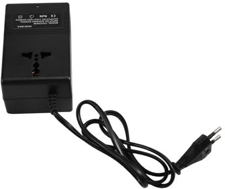 Wisyurt Transformateur de Voyage 300W Step-Up et Step-Down avec Fiche EU, Convertit 220V en 110V et Vice