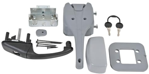 CR-MOESANCO® Türschloss für Wohnwagen | Basic ABS und Metall | Hochsicherer M1-Anti-UV-Mechanismus für Paneele von 28-34 mm. Schützen Sie Ihr Wohnmobil.