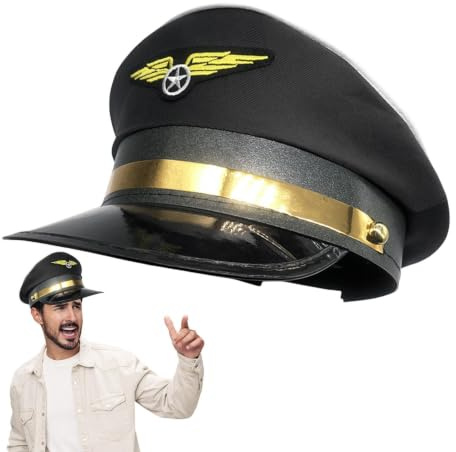 Casquette pilote Costume Classique De Capitaine Compagnie Aérienne Pour