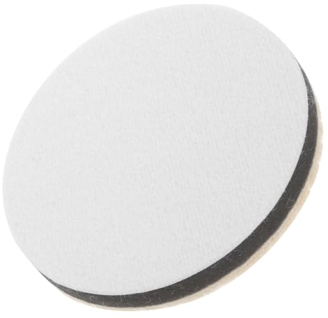 ibasenice Almohadilla de Esponja para Pulir Coches de Lana y Plástico Beige, Herramienta Segura para Limpieza y Pulimento de Automóviles y Muebles