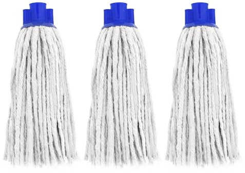 Aigua - Recharge pour Balai à Franges - Set 3 - 250 GR - Blanc - Coton Professional XL - Made in Spain