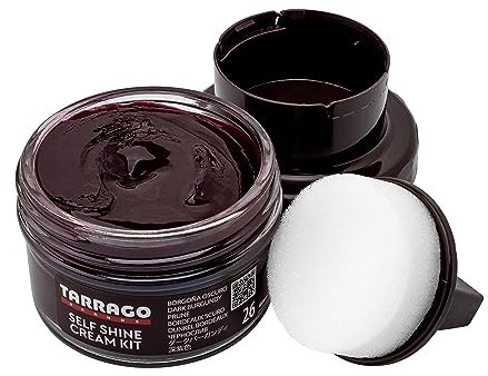 Tarrago Self Shine Cream Kit 50 ml Crème de cire auto-brillante Convient pour cuir et cuir synthétique