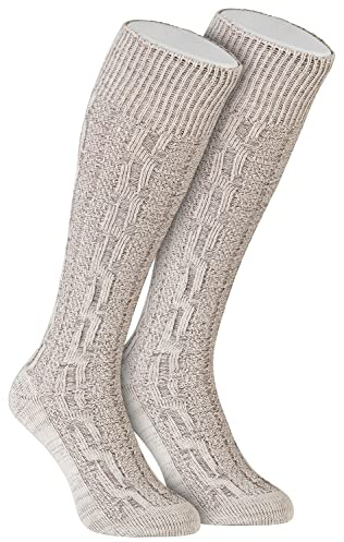 Gloria Wears Men's Knee-High Costume Socks, Mottled Braid, (Size 41)