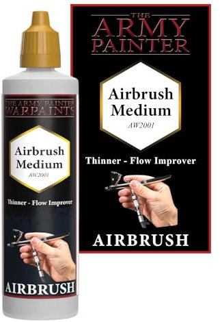 The Army Painter Airbrush Medium, 100 ml Tropfflasche, Acrylfarbe, Airbrush-Verdünnung, Fließverbesserer für Airbrushing und Malerei, Wargaming-Miniaturen, perfekt für Tisch-Brettspiele