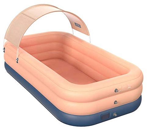 2020 Piscine Gonflable for Les Enfants et Adultes, Grand Blow Up Piscine for la Famille en Plein air Plaisirs d'été (Color : Pink, Size : XXL)