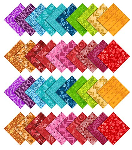Soimoi Batik Di Stampa Pretagliati Tessuto Di Cotone Da 5 Pollici Quilting Piazze Fascino Pacchetto Fai Da Te Patchwork Mestiere Cucire