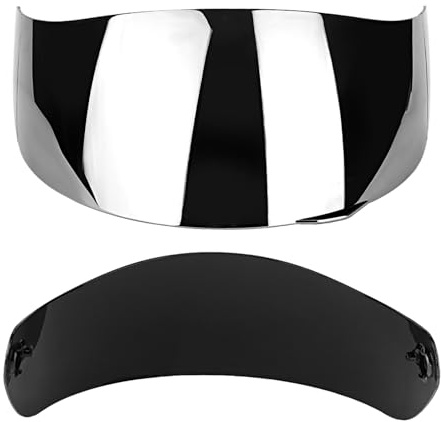 Akozon Helmet Lens Shield Motorcycle Wind Shield Helmet Lens Helmets Visor Anti-Fog Motorcycle Wind Anti Scratch Helmets Visor Fit for AGV K1 K3 SV K5 K5-S (Silver)