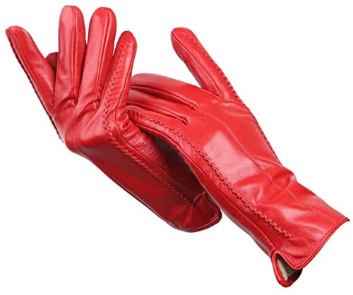 Modische Damen-Handschuhe, Schaffell, Winterhandschuhe, mehrere Farben, Lederhandschuhe, hochwertige Handschuhe