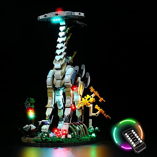 Fernbedienung Led Licht Set für Lego 76989 Tallneck (Nur Beleuchtung, Kein Modell), BrickBling Dekorations Beleuchtungs Set Kompatibel mit 76989 Tallneck Horizon Zero Dawn Kreative Geschenke