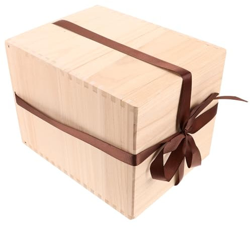 LIFKICH Boîte En Bois Vintage De Rangement Pour Tasse à Thé, Boîte De Présentation Carrée En Bois Naturel, Coffret Décoratif Pour Collectionneur, Usage Maison Et Présent,