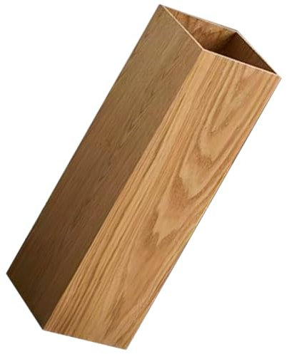 MAGICLULU Porte-parapluie en bois kaki pour intérieur et extérieur panier organisateur de parapluie style rétro pour maison et jardin