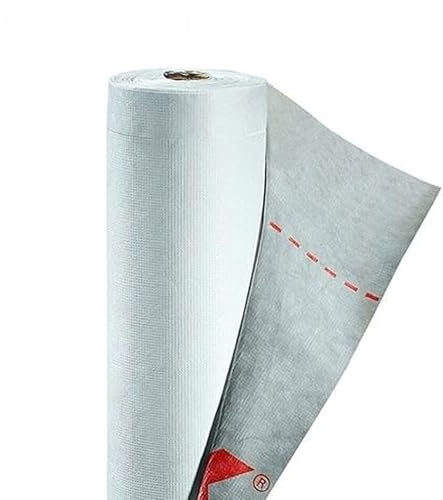 Breathable Membrane/Roof Felt 1m x 50m Roofing Felt Roll Under Tile 100GSM for Sheds + Beneath Tiles - Slated Pitched Roofs