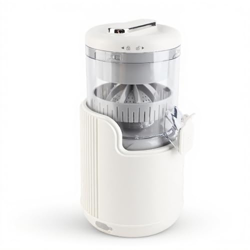 Electric Juicer, USB Rechargeable Juicer with 360° All Round Motor, Leakproof Spout, Compact Juice Squeezer for Vegetables and Fruits