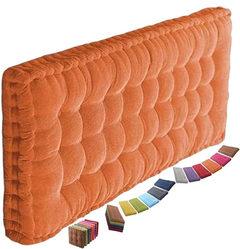 uyeoco 8-10cm Dickes Bankauflage Bankkissen, Sitzkissen Bank Sitzauflage Innen Outdoor, Gute Qualität Waschbare Gartenbank Auflage, Rechteck Sitzkissen Groß Für Stuhl Boden Bürostuhl(6@,50x100cm)