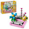 LEGO Creator 3in1 Typewriter with Flowers Toy - Transforms into a Keytar Model or a Flowerpot with Pen & Notebook - Building Set for Kids Age 8+, Creative Birthday Gift - 31169