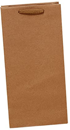 Paquet à Main pour Bouteille de Vin Rouge en Papier Kraft 24 Pièces