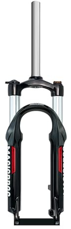 BSFHQS Mountainbike Federgabel 20 24er Kinder Fahrrad Gabeln Federweg 100mm Scheibenbremse Fahrrad Mechanische Gabel QR 9 * 100mm Schnellspanner Vorderradgabel Manuelle(Black Red,20)