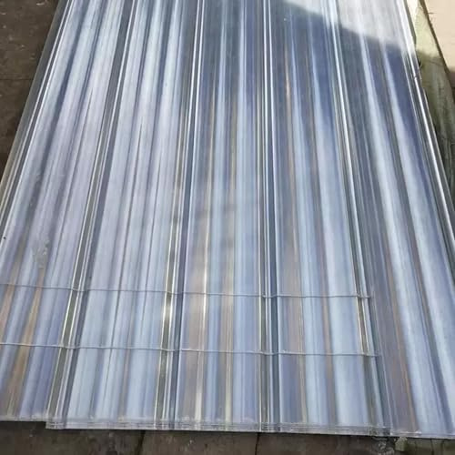 Planchas Transparentes Tejados,1mm Hojas de Techo Corrugado,Placa Ondulada FRP para Exteriores,Placa de Iluminación Natural de Fibra de Vidrio,Chapa Tejado o Pared (0.9×1.2m/35×47in,1pcs)
