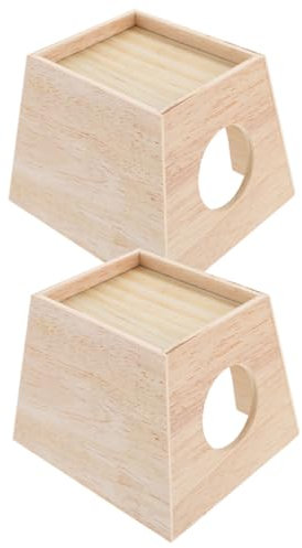 GALPADA 2pièces Maison pour Petits Animaux Abri Douillet pour Hamster Et Animaux De Compagnie pour Hiver Et Stable