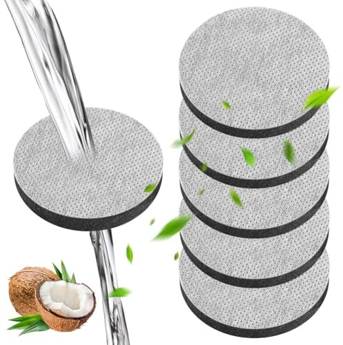OFFCUP 6 Pack MicroDisc Replacement Filter Discs for Brita Fill and Go Water Filter Bottles Carafes, Reduce Chlorine Microparticles and Other Impurities, Eco-Friendly and Economical