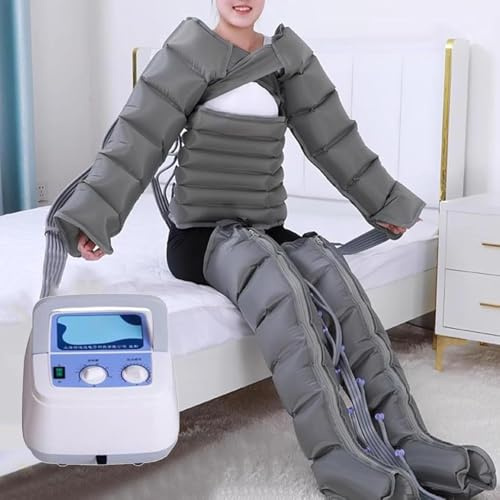 LESBJFDM Macchina Pressoterapia, Massaggiatore Gambe, Pressoterapia Linfodrenaggio, Pressoterapia a Casa, Drenaggio Linfatico Gambe, Presso Terapia Gambe Linfodrenante, Apparecchio per Massaggio