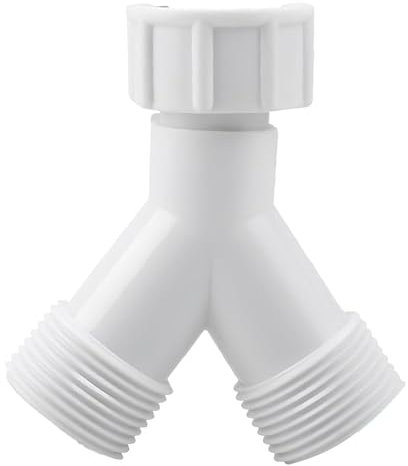 CABLEPELADO Doppio connettore a Y per lavatrice e lavastoviglie | Adattatore di scarico con filettatura 3/4 | Raccordo tubo per rubinetto ed elettrodomestici | Plastica rinforzata ad alta resistenza