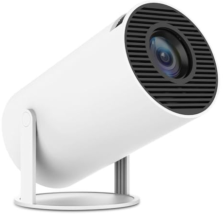 Portable Projecteur 4K, Mini Videoprojecteur Android 11, 1080P FHD, WiFi 6, Bluetooth 5.0, Visionnage de 130 Pouces. (baise)