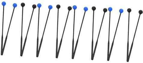 Beaupretty 8 Paare Xylophon Schlägel mit Gummikopf Leichte Kunststoff Griffe Gute Klangqualität Rutschfest für Bühne Marimba und Xylophon Geeignet für Anfänger