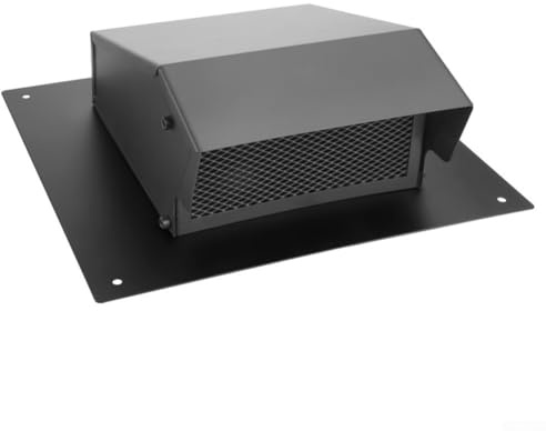 Tapa de techo de acero inoxidable para cubierta de 4/6 pulgadas, resistente a la intemperie, más conductos de ventilación de secadora con tapa extraíble y pantalla de malla compatible con ventilación