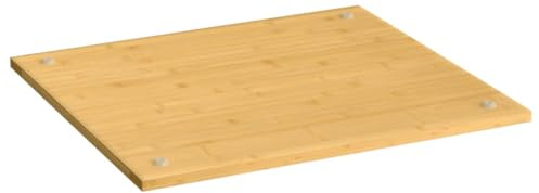 Tapas Para Placa De Cocción de Bambú, Multiusos y Antideslizantes, protector induccion, encimera cocina, Cubre Placa Induccion Cocina y Utensilios Cocina, Natural, 50x56x1.5 cm