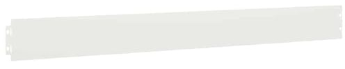 Bordure de Jardin en Acier, Bordure de Pelouse Gazon Parterre Métal Barrière Clôture de Jardin 10 pcs Blanc 10x103 cm Acier laminé à Froid