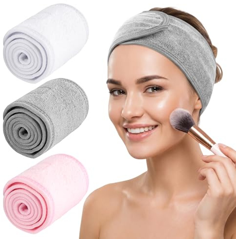 Diademas de SPA para lavarse la Muñeca,Banda de Cabeza Elástica Facial,
