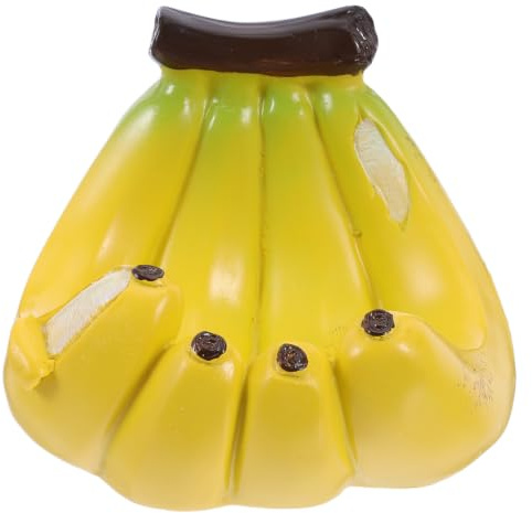 WRITWAA Mangeoire à graines pour Oiseaux Sauvages - Mangeoire d'extérieur en résine en Forme de Banane pour moineaux - Suspendue en Forme de Fruit pour Arbres, Jardins et terrasses