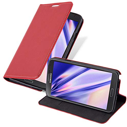 Cadorabo Custodia Libro per Samsung Galaxy NOTE 3 NEO in ROSSO MELA - con Vani di Carte, Funzione Stand e Chiusura Magnetica - Portafoglio Cover Case Wallet Book Etui Protezione