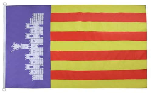 AZ FLAG Mayorca flagga 150 x 90 cm - Mallorcas flagga - Spanien 90 x 150 cm speciell utomhus - flaggor