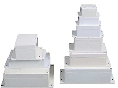 IP66 ABS Waterproof Junction Box, 190x190x70mm Waterproof Dustproof Outdoor Project Box Cable Connection Protective Enclosure, White, 1 Pcs