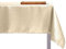 INTRECCI Tovaglia Antimacchia di Natale Rettangolare o Rotonda Tessuto Brillantini con Lurex più Colori e Misure, Tovaglia Natalizia Resistente Alle Macchie (6/8 POSTI 140x180 cm, Crema/Oro)