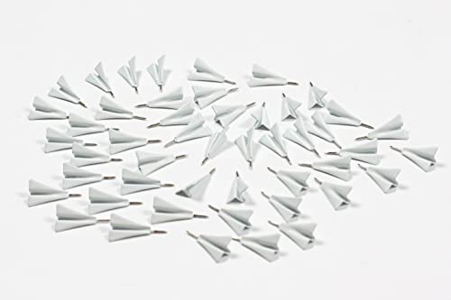 Metallflugzeuge mit Stecknadeln - Stecknadeln (50 Stück) für Holzkarten, Papier, Notizen, Memos, Hefter, Korkplatten, Pinnwände, Kalender