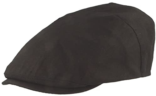 Breiter Herren Schiebermütze Flatcap Schirmmütze 100% Leinen Futter aus Baumwolle Mütze Leicht & Bequem Newsboy Cap