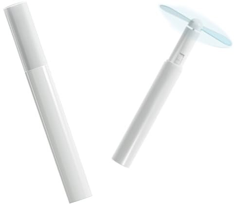 Homoyoyo Mini Portable Fan Handheld Mini Fan Battery Portable Pen Shape Size Pocket Small White Battery